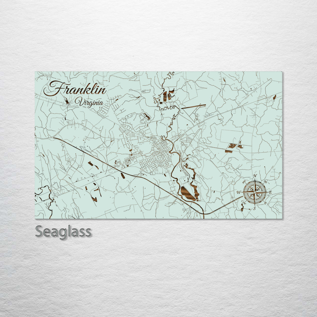 Franklin, Virginia Street Map