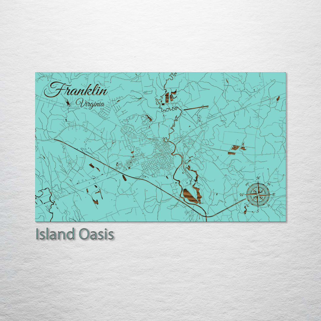 Franklin, Virginia Street Map