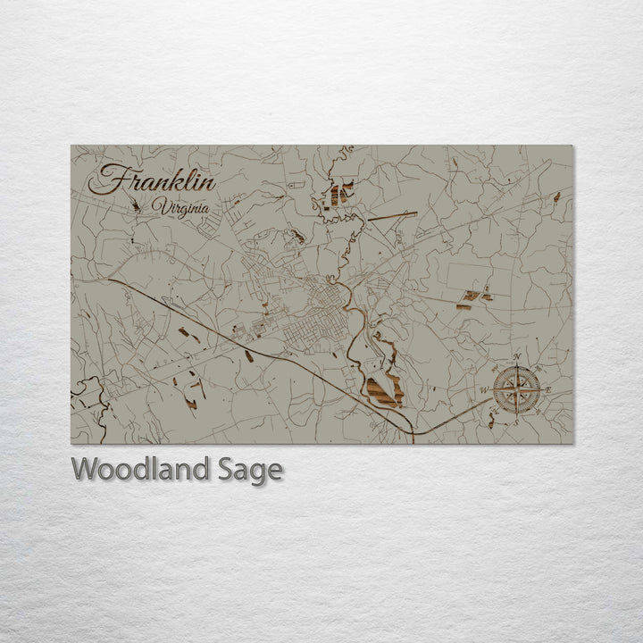 Franklin, Virginia Street Map