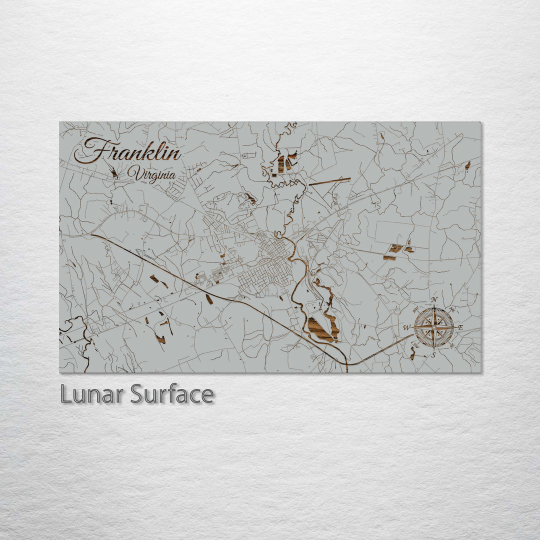 Franklin, Virginia Street Map