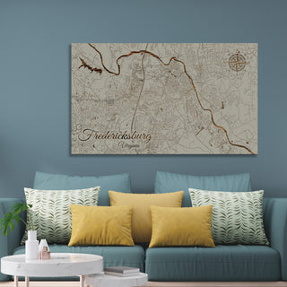 Fredericksburg, Virginia Street Map