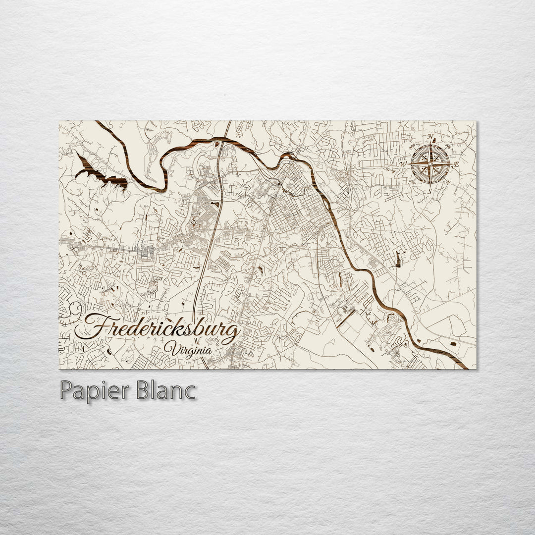 Fredericksburg, Virginia Street Map