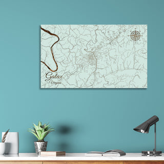 Galax, Virginia Street Map