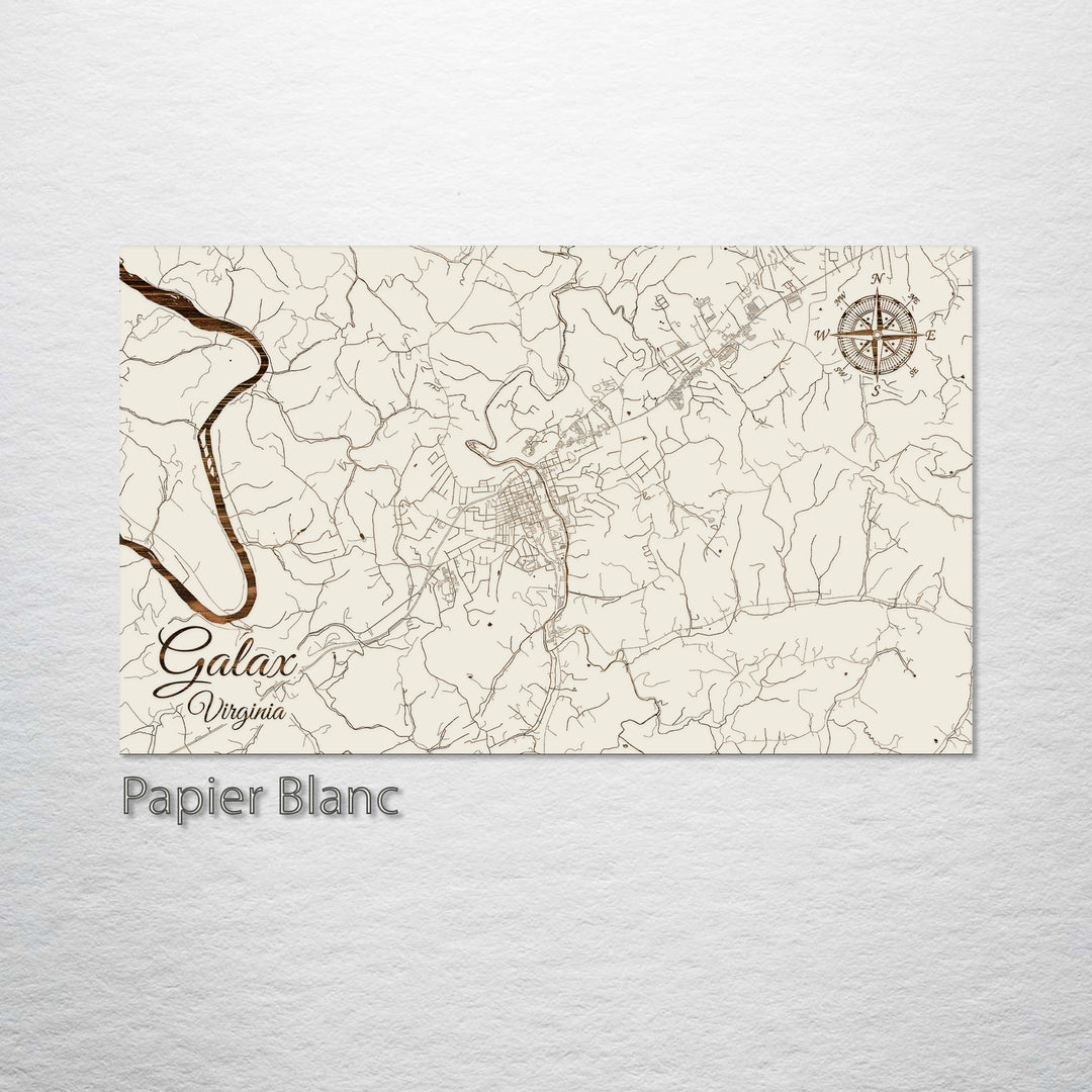 Galax, Virginia Street Map