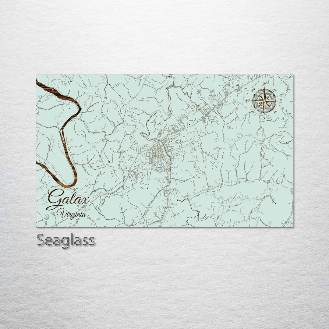 Galax, Virginia Street Map