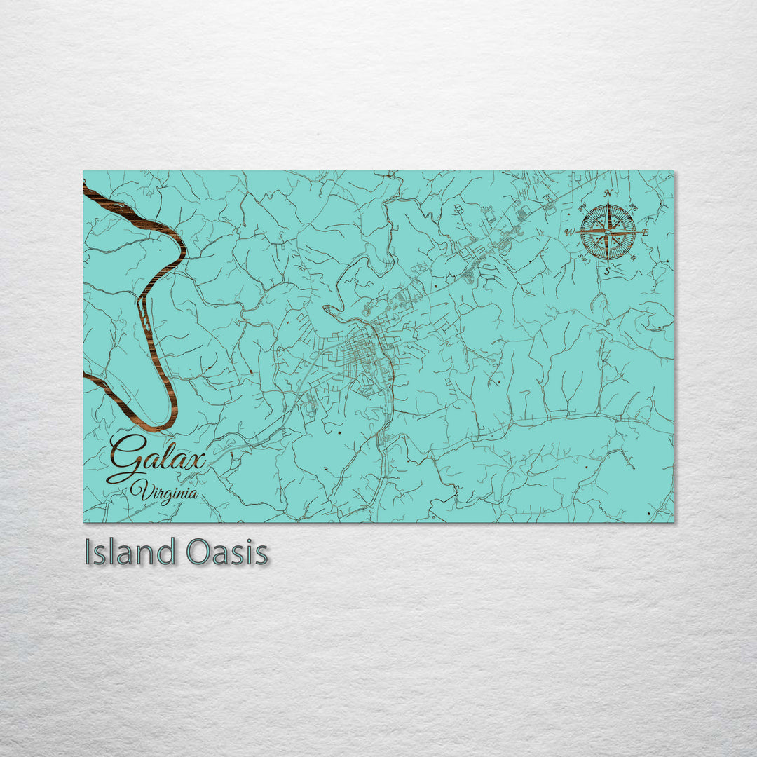 Galax, Virginia Street Map