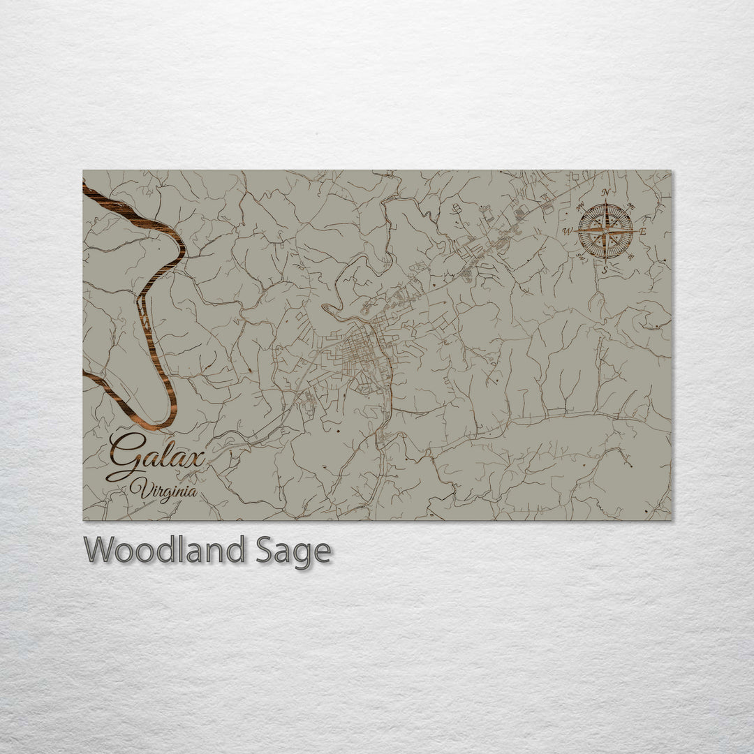 Galax, Virginia Street Map