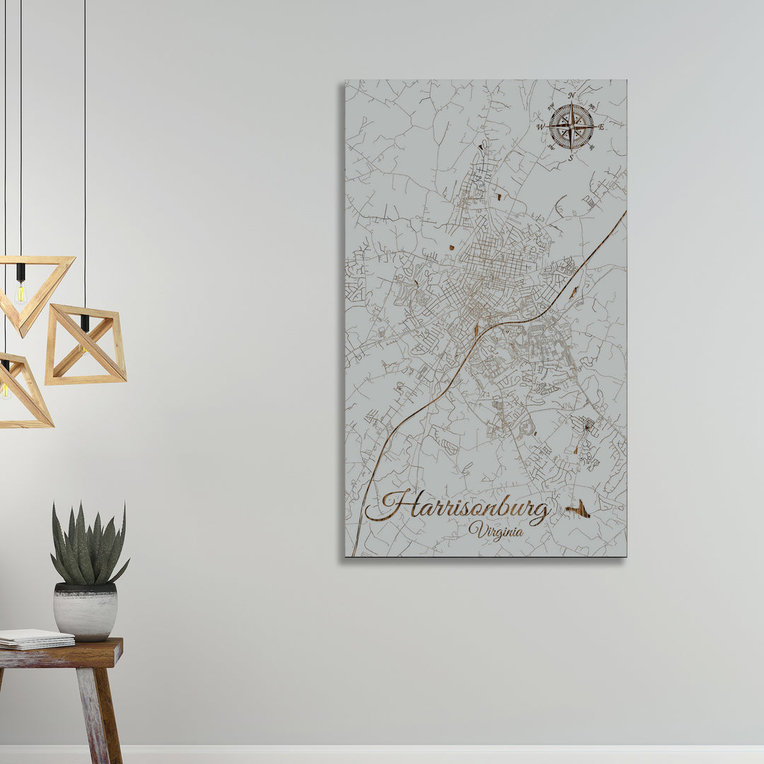 Harrisonburg, Virginia Street Map