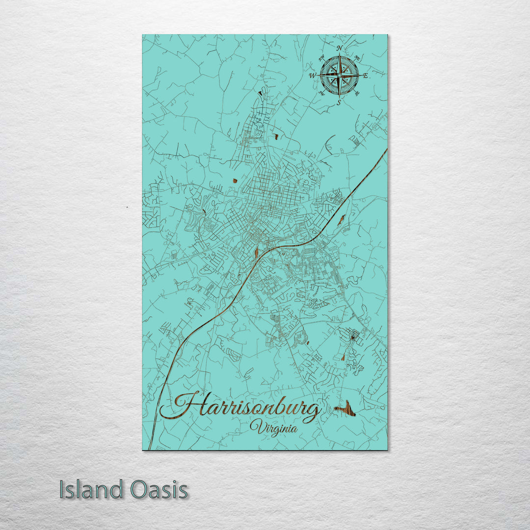 Harrisonburg, Virginia Street Map