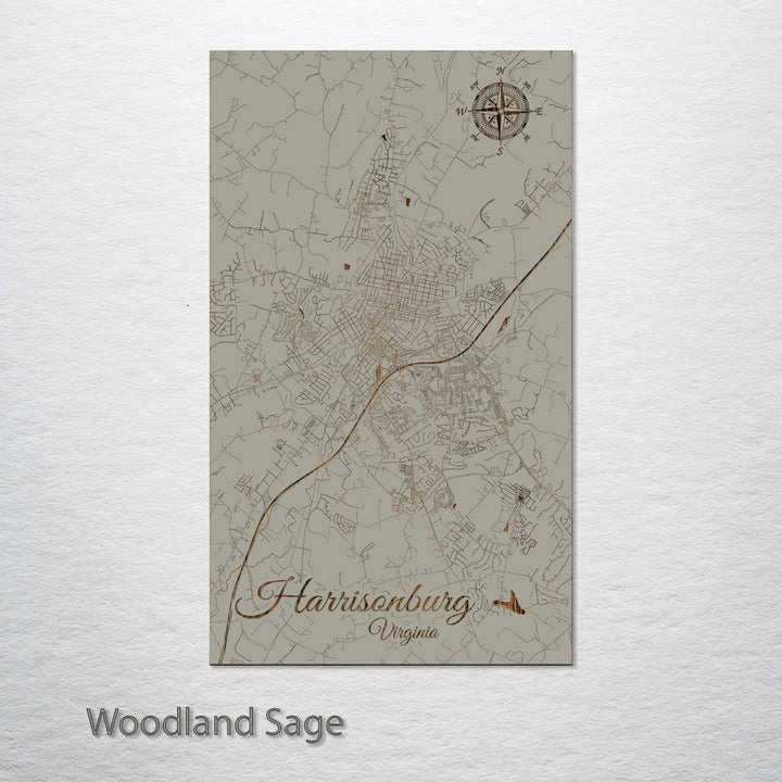 Harrisonburg, Virginia Street Map