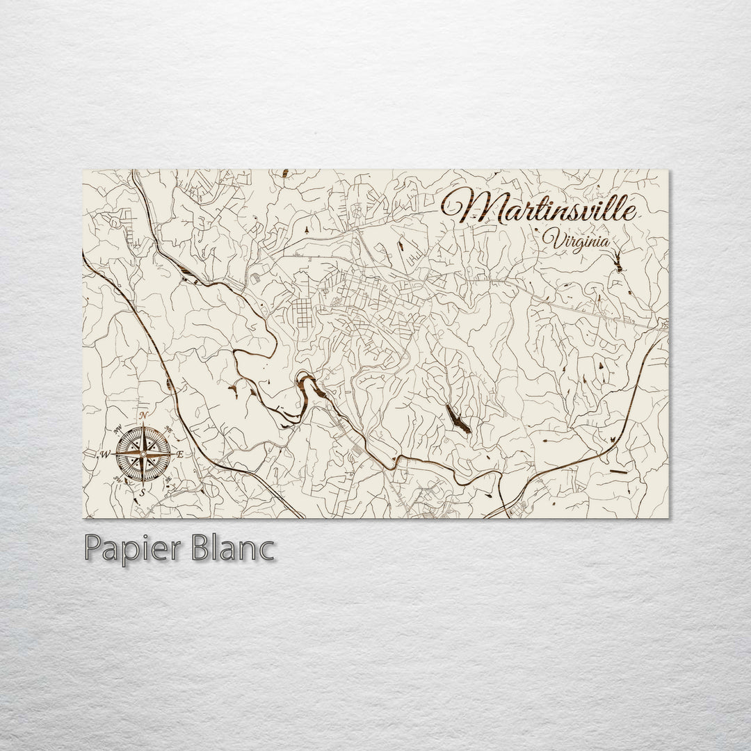 Martinsville, Virginia Street Map