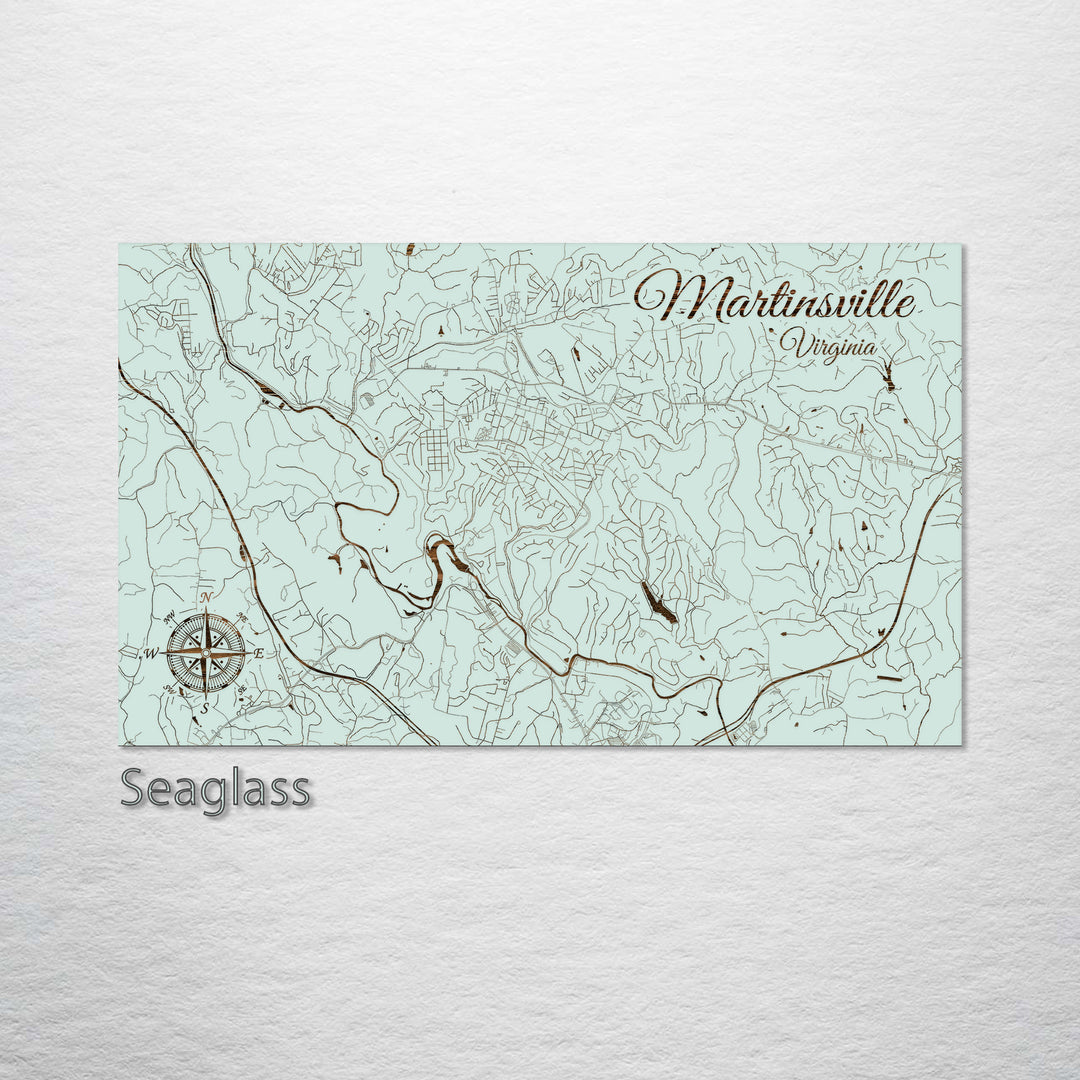 Martinsville, Virginia Street Map