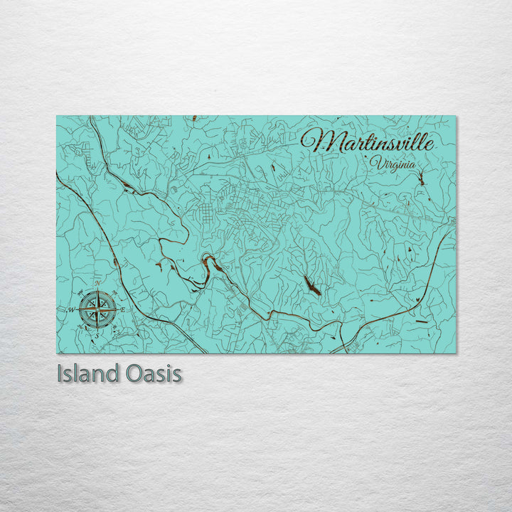 Martinsville, Virginia Street Map