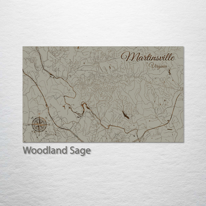 Martinsville, Virginia Street Map