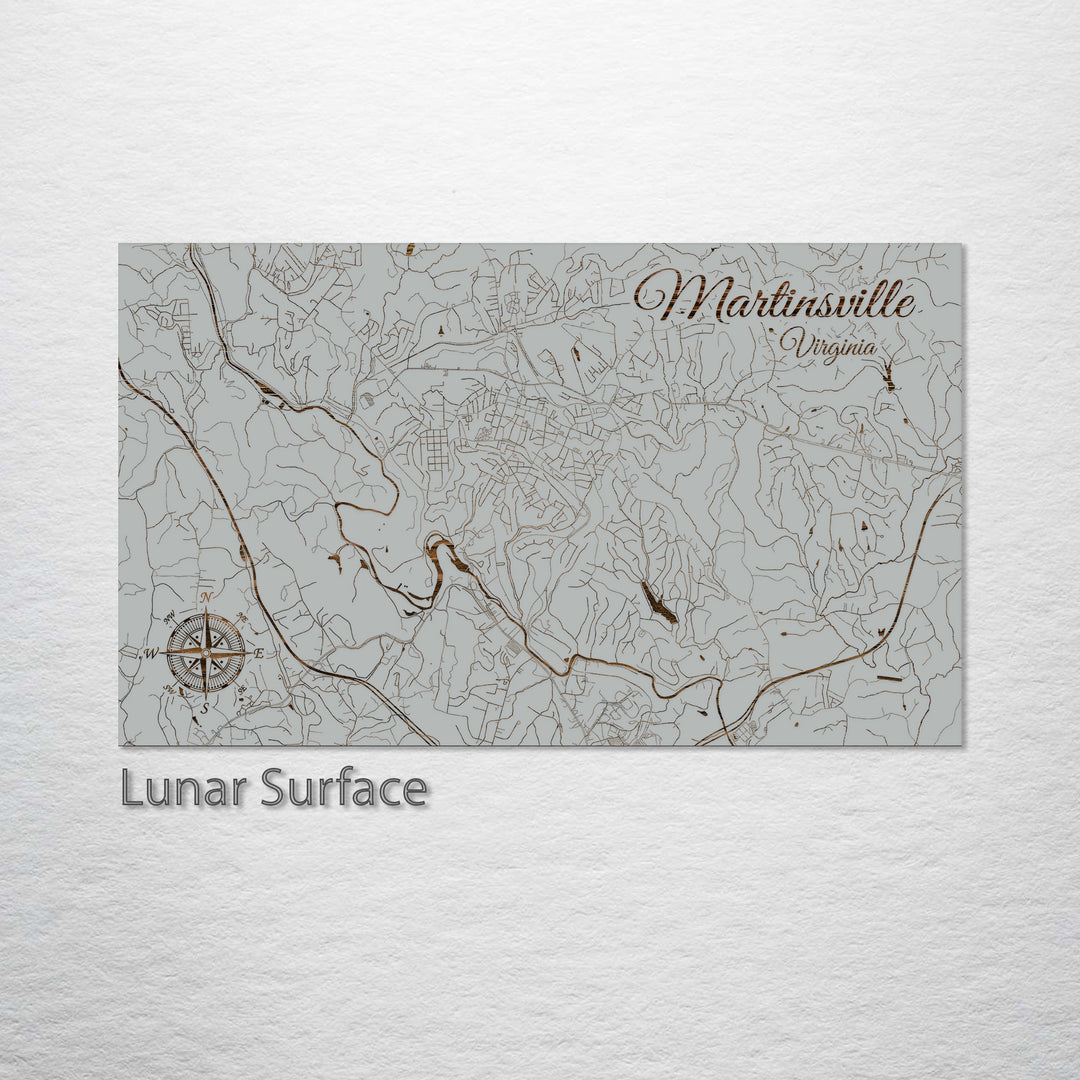 Martinsville, Virginia Street Map