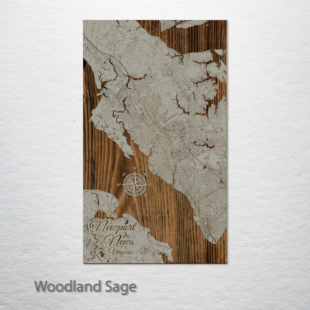 Newport News, Virginia Street Map