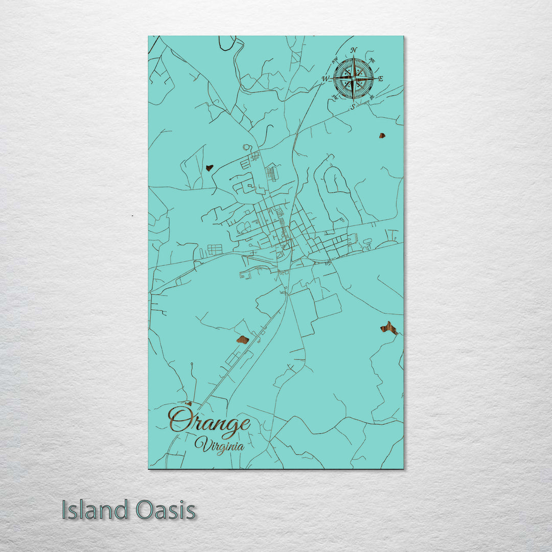 Orange, Virginia Street Map