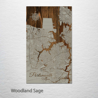 Portsmouth, Virginia Street Map