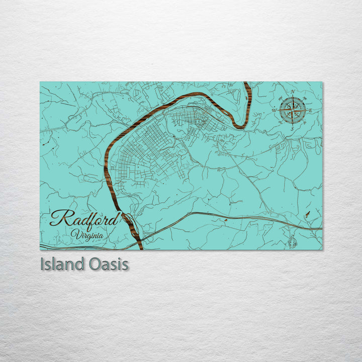 Radford, Virginia Street Map