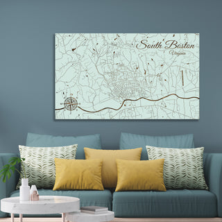South Boston, Virginia Street Map