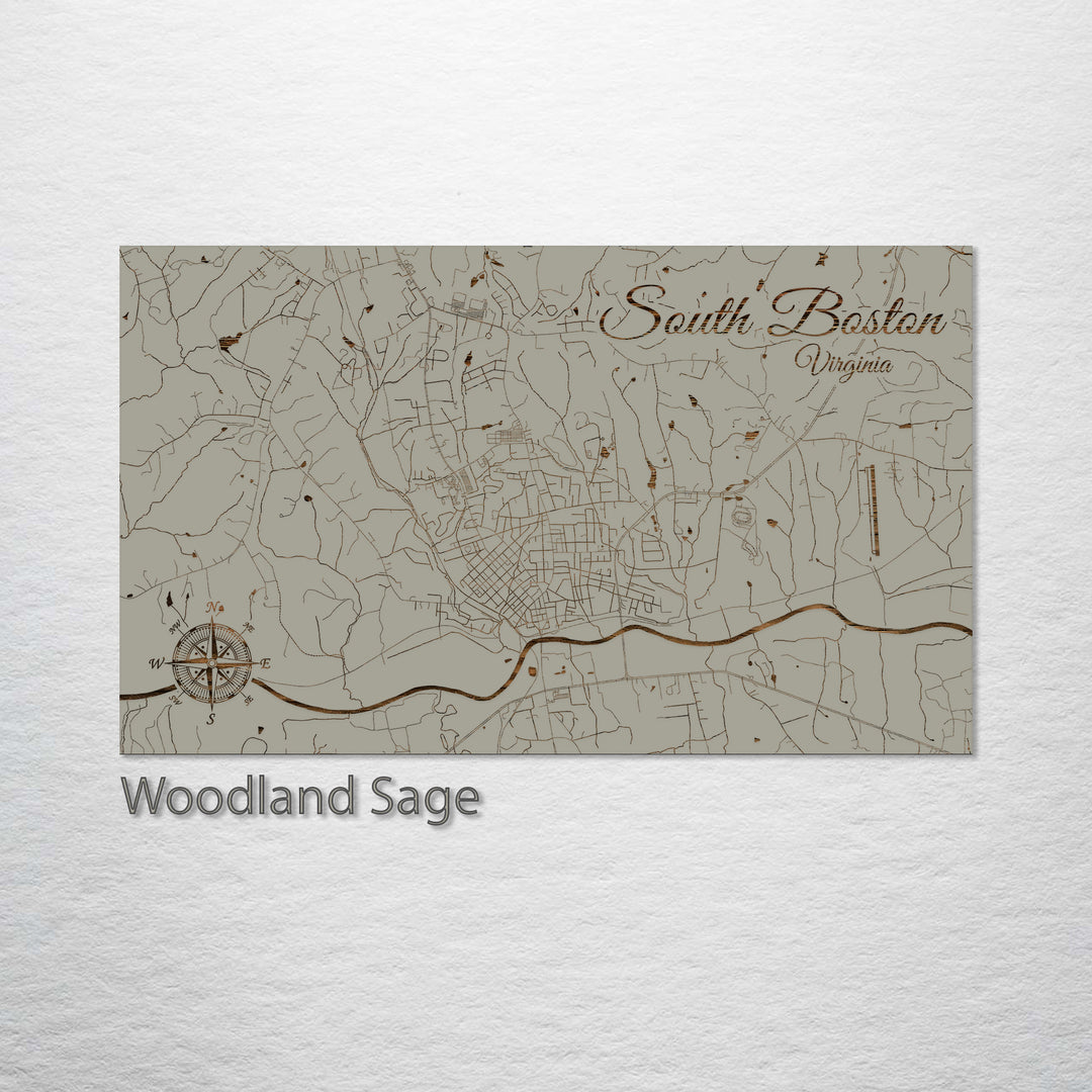 South Boston, Virginia Street Map