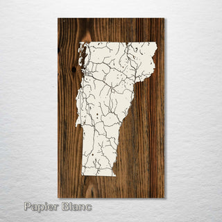 Vermont Isolated Map - Fire & Pine