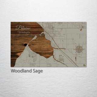 Blaine, Washington Street Map