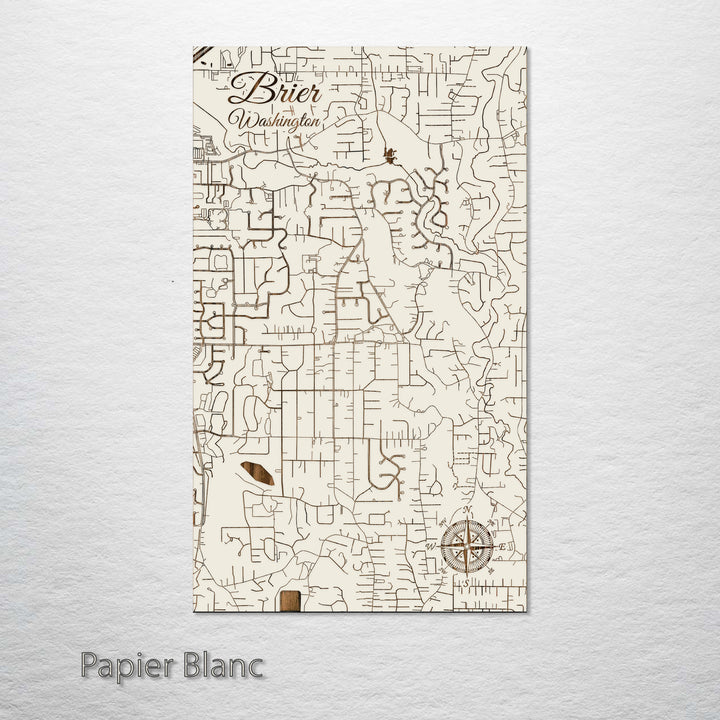Brier, Washington Street Map