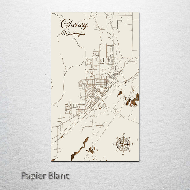 Cheney, Washington Street Map