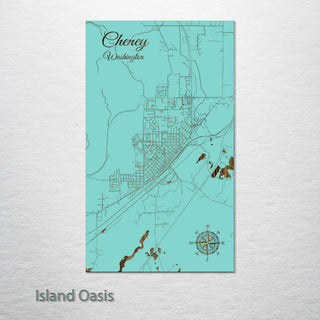 Cheney, Washington Street Map