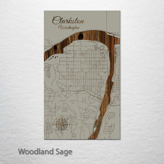 Clarkston, Washington Street Map