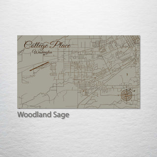 College Place, Washington Street Map