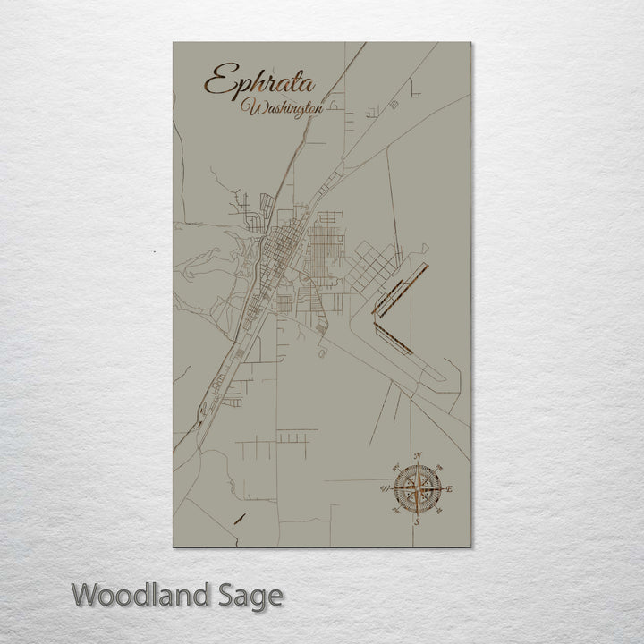 Ephrata, Washington Street Map