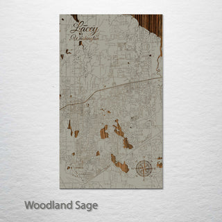 Lacey, Washington Street Map