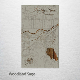 Liberty Lake, Washington Street Map