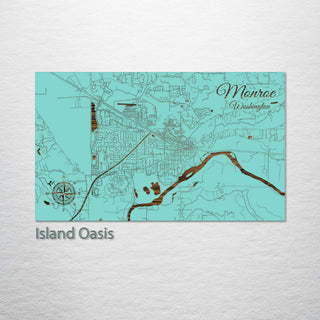 Monroe, Washington Street Map