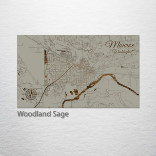 Monroe, Washington Street Map