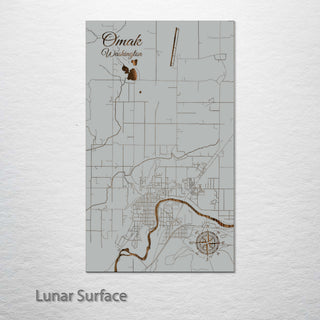 Omak, Washington Street Map
