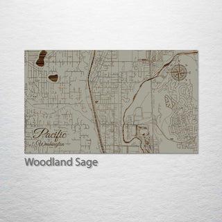 Pacific, Washington Street Map