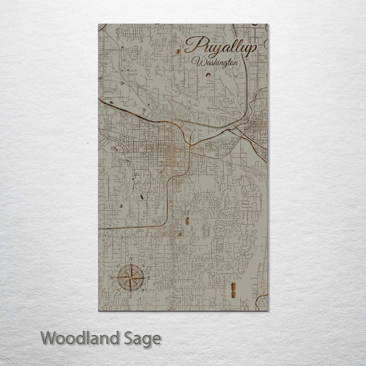 Puyallup, Washington Street Map