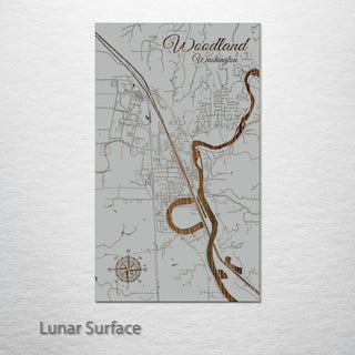 Woodland, Washington Street Map