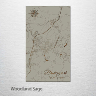 Bridgeport, West Virginia Street Map