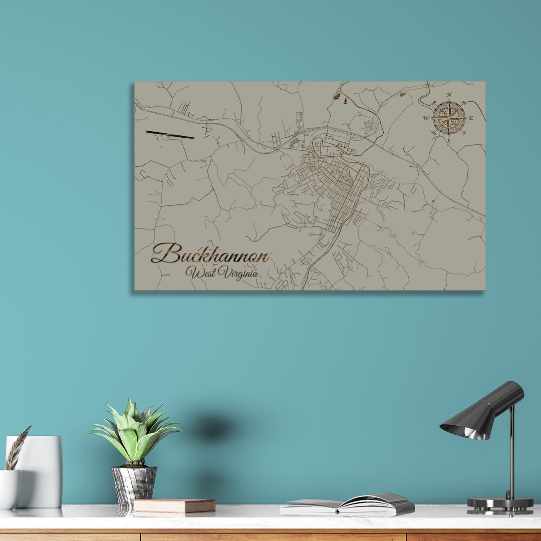 Buckhannon, West Virginia Street Map