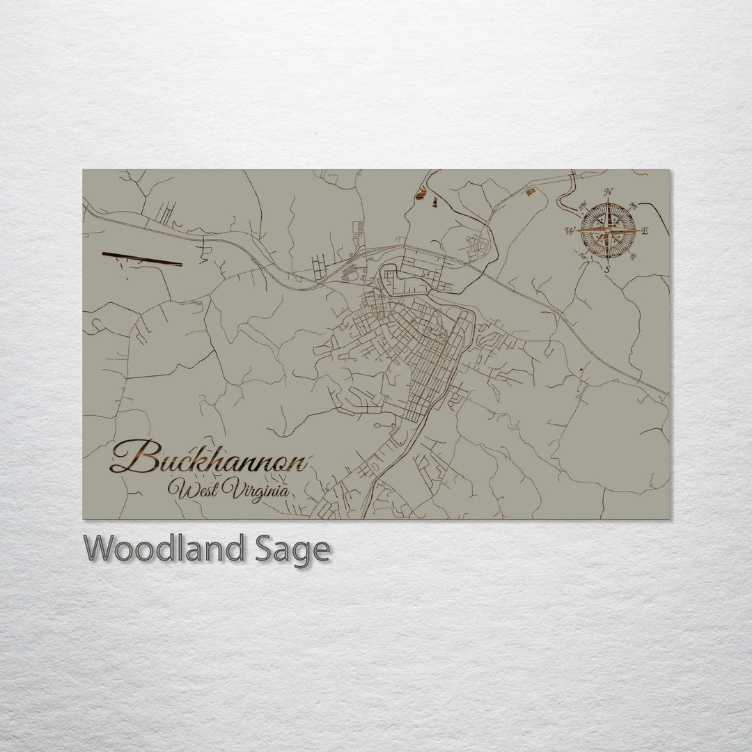 Buckhannon, West Virginia Street Map