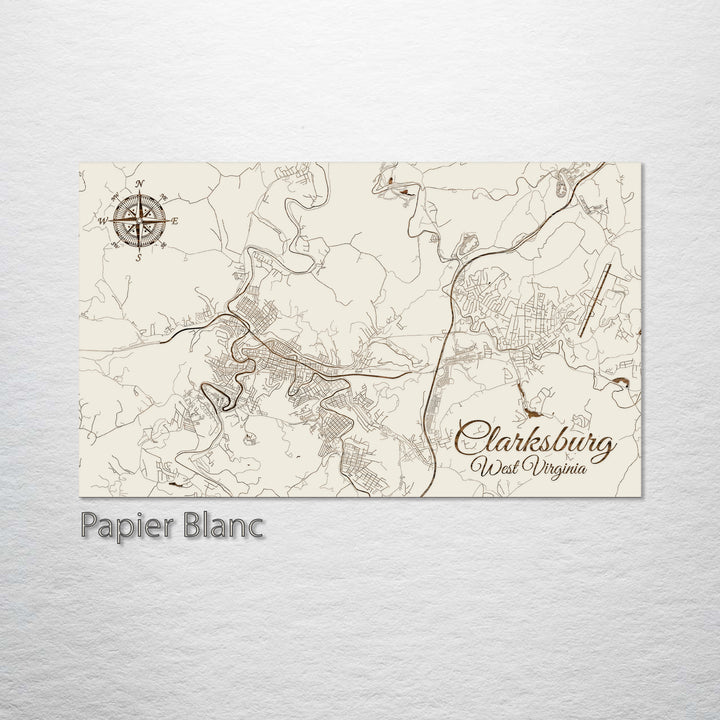 Clarksburg, West Virginia Street Map