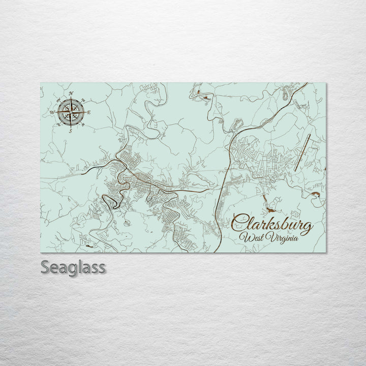 Clarksburg, West Virginia Street Map