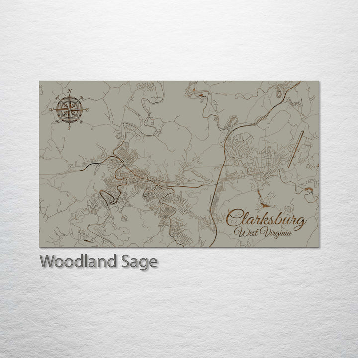 Clarksburg, West Virginia Street Map