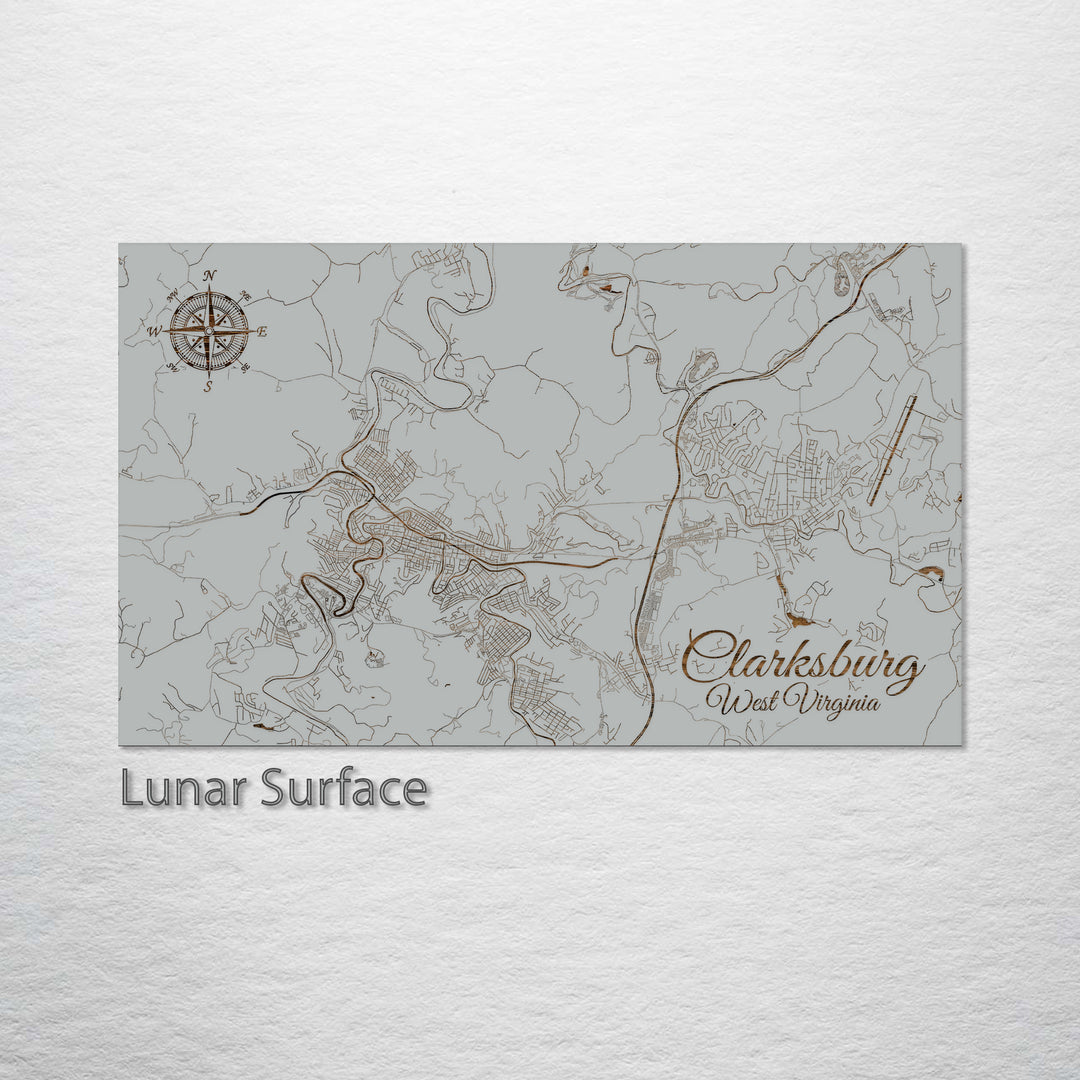 Clarksburg, West Virginia Street Map