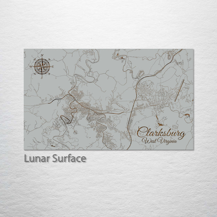 Clarksburg, West Virginia Street Map