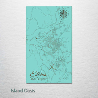 Elkins, West Virginia Street Map
